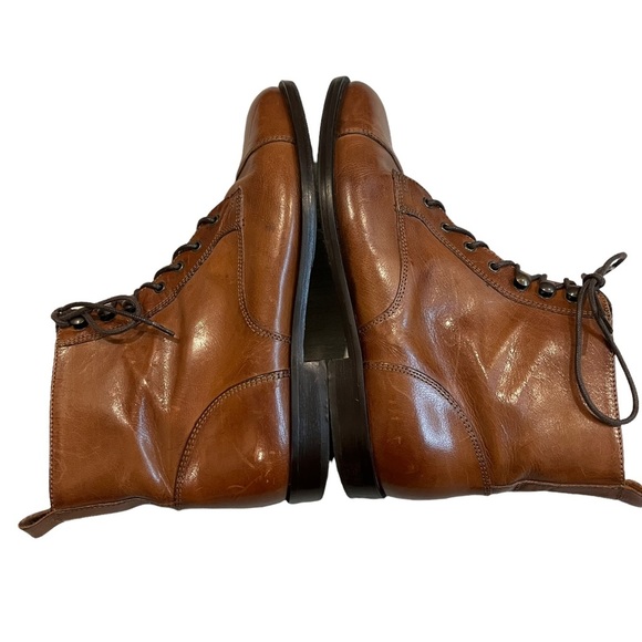 Nobel Shoe Italian Made Classic Looking Lace Up Ankle Boot - Picture 9 of 14